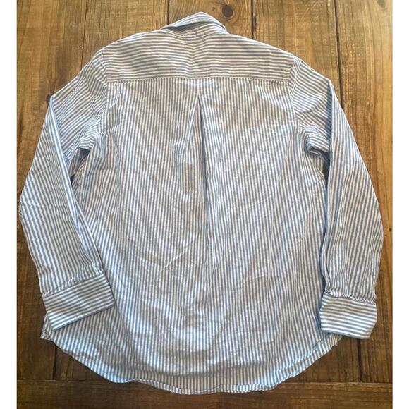 Vineyard Vines Blue and White Striped Button-Up Shirt Size 10 Womens - Picture 4 of 4